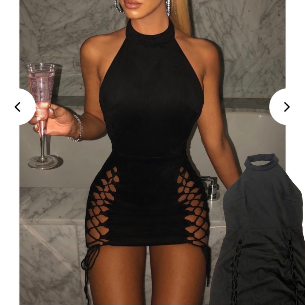 Babyboo: Monique Mini Dress - Black